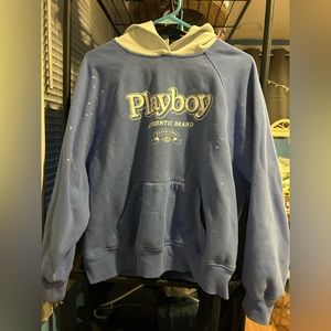 Playboy blue and white sweatshirt